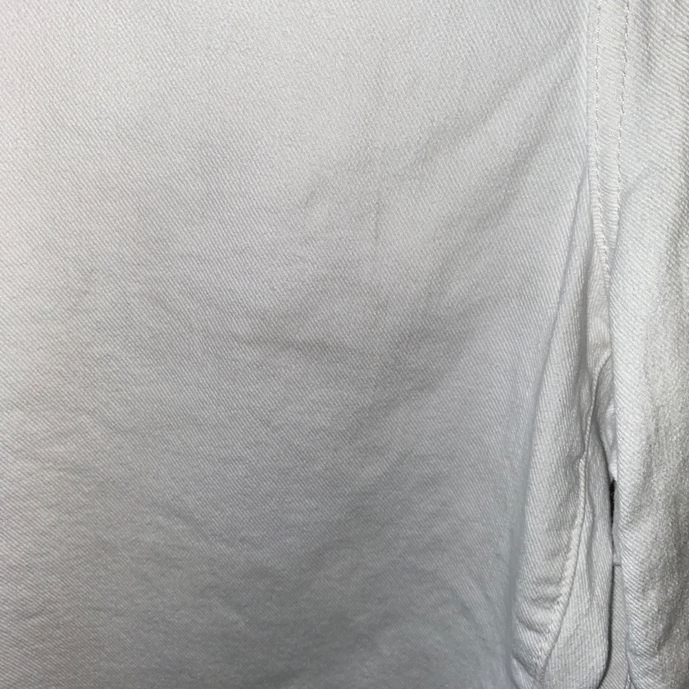 7 For All Mankind Alexa Crop Butterfly High Rise white jeans - Picture 3 of 11